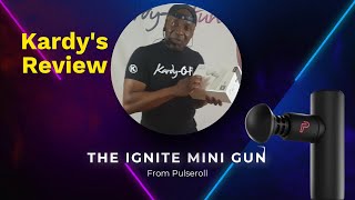 Pulseroll IGNITE Mini Gun Review with Kardy Portable Heated Massage Therapy OntheGo [upl. by Analra]