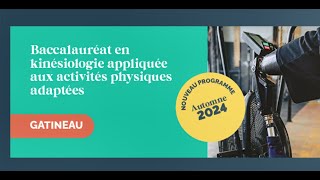 Webinaire  Baccalauréat en kinésiologie appliquée aux activités physiques adaptées [upl. by Madelon815]