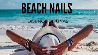 Uñas para ir a la Playa 🌊👙🏖️🍹🌴🐚2020 tendencia verano 2020 Nails to the beach Paznokcie na plażę [upl. by Cornel]