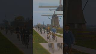 Cycling in the Netherlands in 1925  Restored Footage [upl. by Surdna]