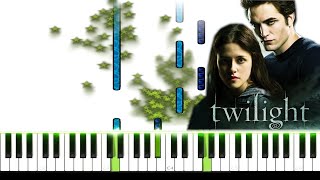 Twilight  Bellas Lullaby theme piano tutorial [upl. by Eek]