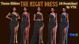 The Sims 4 Night Dress By VTK [upl. by Einner981]