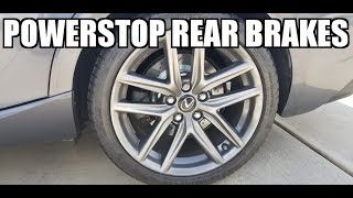 2014 Lexus IS350 Powerstop Rear Brake Kit Install [upl. by Ylatfen78]