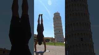 Lean wit it 🤯 Italy travel adventure explore fyp calisthenics gym history nature workout [upl. by Aelaza]