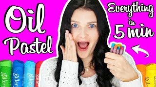 How to Use Oil Pastels for Beginners in 5 MINUTES 🎈🎈🎈 [upl. by Ewnihc]