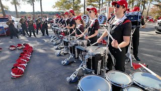 NC State Marching Band  Drumline 2 in the Lot before Football Game 11092024 [upl. by Crispen339]