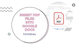 How to Insert PDF into Google Doc [upl. by Eynaffit]