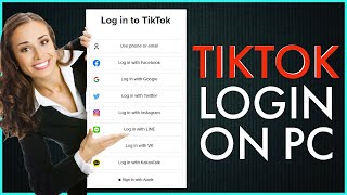 How To Login TikTok Account On PC Use TikTok on PCLaptop [upl. by Adnaloj941]