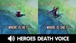 Mobile Legends  107 Heroes Deth Voices and Quotes [upl. by Vashtee]