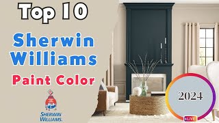 10 Most Popular SherwinWilliams Paint Colors 2024 [upl. by Ynahteb]