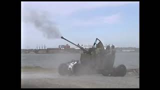 Bofors 40 mm L60 firing [upl. by Arayc]