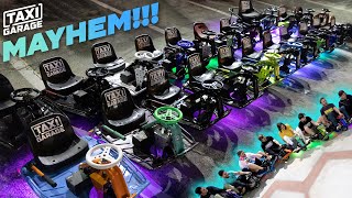 Worlds largest Crazy Cart tandems Night shred send city MAYHEM [upl. by Audwin604]