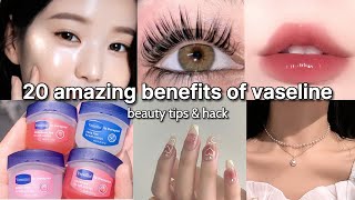 amazing benefits of Vaseline beauty tips and tricks 🎀 [upl. by Egdirdle18]