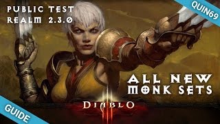 Diablo 3 NEW Monk sets  Ulianas Stratagem amp Shenlongs Spirit 23 PTR [upl. by Laband]