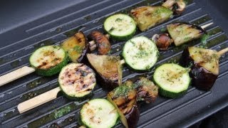 Gemüsespieß Rezept zum Grillen  Der Bio Koch 503 [upl. by Idnas604]