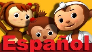 Cinco monitos  Parte 2  Canciones infantiles  LittleBabyBum [upl. by Riabuz]