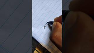 Make Your Handwriting Stand Out WELCOME Lettering Tips handwriting lettering shorts [upl. by Lovell]