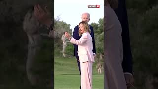 Joe Biden Goes Wandering Off At G7 Meet Netizens Say Beyond Embarrassing  G7 Summit  N18S [upl. by Macmillan12]