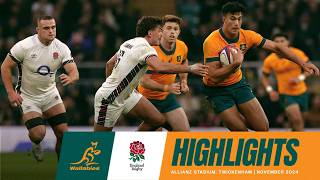 Wallabies v England Highlights  November Internationals  2024 [upl. by Rae249]