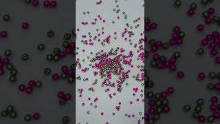 🧡Satisfying Reverse Green and Pink Beads asmr reverse beads [upl. by Lulita]