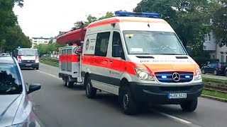 WNF BRKWasserwacht OG Feldkirchen mit Anhänger SEG  MTW BRKKreiswasserwacht München [upl. by Eniretak880]