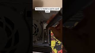 How to install a ssd in a ps5 pro Sony playstation playstation5pro ps5pro [upl. by Valentino]