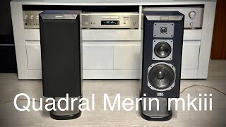 Quadral Merin mk iii speakers inside Test [upl. by Seaddon]