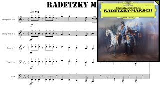 Brass Quintet  Radetzky march 【Membership Only】 [upl. by Aniram558]