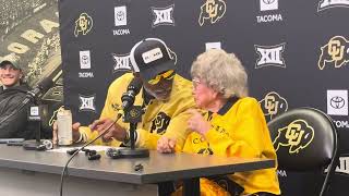 Colorado superfan Peggy Coppom celebrates 100th birthday with Deion “Coach Prime” Sanders [upl. by Adnerak939]