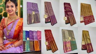 pure Kanjivaram handloom pattu sareessilk sarees online shopping [upl. by Macdonald367]