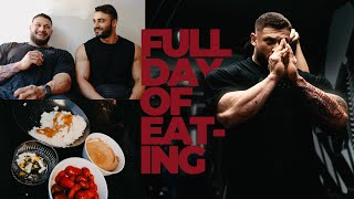 FULL DAY OF EATING  emrebaass ile çıtır sohbet art of mass finali yarış [upl. by Amir]