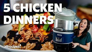 Slow Cooker Chicken  5 Easy Recipes  Get Cookin  Allrecipes [upl. by Adai]