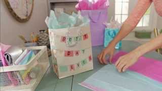 Giftology How to Fill a Gift Bag with Tissue [upl. by Tsui]