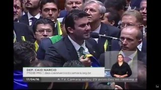 Deputado Caio Nárcio PSDB vota a favor do impeachment [upl. by Harve]