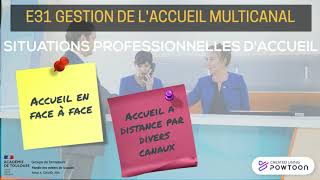 EPREUVE E31 GESTION ACCUEIL MULTICANAL  CCF  BAC PRO METIERS DE LACCUEIL [upl. by Earehc]