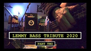 LEMMY BASS TRIBUTE PART 2  LEMMY BASS SOUND  MOTORHEAD COVER [upl. by Llyrad325]