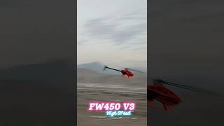 Fastest GPS RC Helicopter Flywing FW450 V3 shorts [upl. by Anwahsak202]