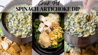 Crock Pot Spinach Artichoke Dip [upl. by Farrica]