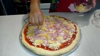 Receta como hacer una pizza casera  Ponte las pilas [upl. by Leora]