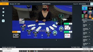 INSANE BOVADA BLACKJACK COMEBACK [upl. by Ylloj]