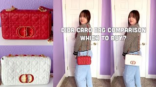 Dior Caro Bag Comparisons Micro Small Medium Large How It Looks On Me What Fits Which To Buy [upl. by Jarrid]