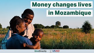 Mozambicans build resilience with direct cash transfers  GiveDirectly amp USAID [upl. by Alvira138]