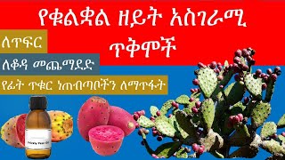 የቁልቋል ዘይት አስገራሚ ጥቅሞች Prickly pear seed oil benefits [upl. by Tuck]