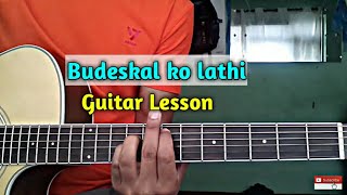 Budeskal ko lathi Guitar lesson  Mt 8848 [upl. by Grady858]