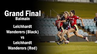 Womens Grand Final  Leichhardt Wanderers Black vs Leichhardt Wanderers Red  Balmain District [upl. by Odlabso]