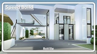 Minimalist House  RoVille Speed Build [upl. by Yedarb325]