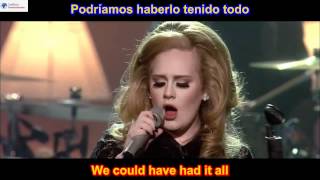 Rolling In The Deep  Adele SUBTITULADO EN INGLES ESPAÑOL LYRICS SUB HD [upl. by Tyson]