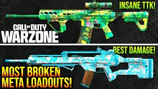 WARZONE Top 5 MOST BROKEN LOADOUTS You NEED To Use WARZONE META Weapons [upl. by Alvord281]