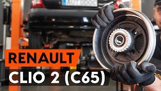 Hvordan bytte bakre hjullager  bakre hjullagersett der på RENAULT CLIO 2 C65 AUTODOC [upl. by Noned]