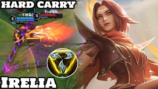 Wild Rift Irelia  Top 4 Irelia Hard Carry Gameplay Rank Challenger [upl. by Berfield]